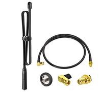 Bingfu Antenna Radio VHF UHF Dual Band 79 cm Tattico CS Pieghevole Antenna Femmina SMA con Cavo Prolunga 1m per Baofeng BF-F8HP UV-5R UV-82 BF-888S GT-3 Radio Amatoriale