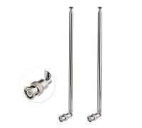 Bingfu Antenna Telescopica HF VHF UHF 7 Sezioni 115 cm BNC Maschio per Radio CB Scanner Polizia Radioamatore Bidirezionale Scanner Mobile Microfono Senza Fili Ri