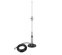 Bingfu Antenna VHF UHF Alto Guadagno 136-174MHz 400-460MHz Bibanda Base Magnetica Anti Ruggine per Veicolare Auto Camion Radio a Due Vie Ham Mobile VHF Marine - Cavo 5m