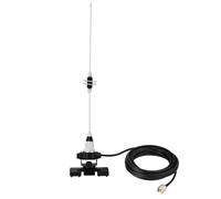 Bingfu Antenna VHF UHF Veicolare Auto Radio Mobile Doppia Banda 144/430 MHz, 39 cm, Supporto a Staffa, Connettore PL259 e Cavo 5 m per Ricetrasmittente e Dispositivo di Comunicazione Amatoriale