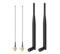 Bingfu Antenna WiFi 2.4GHz 5GHz Bibanda 6dBi Maschio RP-SMA,Cavo 15cm da Presa Micro Coassiale 0.3mm per Intel Fenvi HP DELL Scheda di Rete Wireless Mini PCI Express PCIE Adattatore WiFi,2 Pacchi