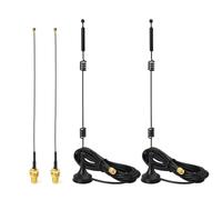 Bingfu Antenna WiFi 2,4GHz 5GHz Bibanda 9dBi MIMO Maschio RP-SMA Base Magnetica, Presa Micro Coassiale 0.3mm Cavo 15cm per Intel Fenvi HP Scheda di Rete PCI Express PCIE Mini Wireless Adattatore WiFi