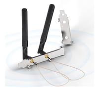 Bingfu Antenna WiFi 8 dBi + Cavo Micro Coaxiale 25 cm + Copertura Slot PCI
