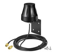 Bingfu Antenna WiFi Exterieur Bibanda 2.4GHz 5GHz RP-SMA e SMA Maschio 6dBi | Montaggio a Parete, Impermeabile, Cavo 3 m, per Router, Telecamera, Videocamera, Ripetitore, Amplificatore, Camper, Barca