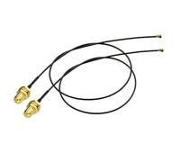 Bingfu Antenna WiFi Montaggio Presa Micro Coassiale 0.25mm a RP-SMA Femmina Cavo Paratia 25cm per Intel AX200NGW 8265AC 7265AC 9560AC M.2 NGFF Interfaccia Scheda Rete Wireless Adattatore WiFi,2 pacchi