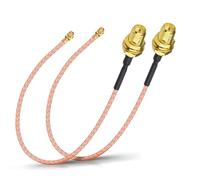 Bingfu Cavo Antenna WiFi Cavo Coassiale RP-SMA Femmina a Presa Micro Coassiale 0.3mm da 15 cm per Intel Fenvi DELL PCI Express PCIE Scheda di Rete Wireless Mini Adattatore WIFI, 2 Pacchi