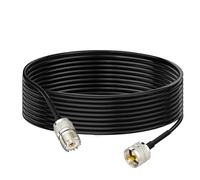 Bingfu Cavo Coassiale RG58 UHF PL-259 Maschio a SO-239 Femmina Cavo Prolunga da 3 m per Auto SUV Camion Radio CB VHF UHF Walkie Talkie Potenza Radioamatoriale Amplificatore per Misuratore SWR