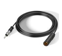 Bingfu Cavo Prolunga Antenna Autoradio, DIN Femmina a Maschio RG174 3 m | Cavo Estensione Coassiale Flessibile, per Auto Camion Veicoli Autoradio, Lettore CD, Ricevitore Stereo