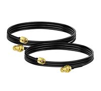 Bingfu Cavo RP-SMA Prolunga Antenna WiFi 1 m (2 Pacchi) Adattatore da RP-SMA Maschio a Femmina RG174 per Telecamera IP Gateway Router WiFii Scheda di Rete Wireless Mini PCIE