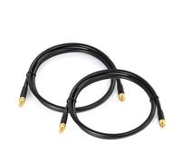 Bingfu Cavo RP-SMA Prolunga Antenna WiFi 1m Cavo ALSR240 Bassa Perdita RP-SMA Maschio a Femmina per Scheda di Rete Wireless Mini PCI Express PCIE Telecamera Gateway Router WiFi, Confezione da 2