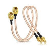 Bingfu Cavo SMA Prolunga Antenna 4G 5G 30cm SMA Maschio a Femmina Montaggio su Paratia RG316 Cavo Coassiale per Modem Router 4G LTE Radio Ham Ricevitore RTL SDR Dongle USB, 2 Confezioni