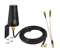 Bingfu Cellular 4G LTE Trail Camera Antenna Montaggio a Parete - con Cavo Splitter SMA Femmina a Doppio SMA Maschio Cavo - Compatibile con Verizon AT&T T-Mobile Sprint Router Gateway Modem Spypoint