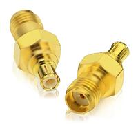 Bingfu DAB Antenna Adattatore MCX Maschio a SMA Femmina Antenna Connettore 2 pz per DAB+ Radio