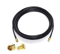 Bingfu DAB Auto Cavo Antenna, Adattatore SMB Maschio a SMB Femmina con RG174 500cm 16.4ft Prolunga for DAB+ Radio