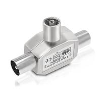 Bingfu Doppia Presa Antenna TV Splitter Satellitare 2 Vie Ripartitore Distributore Antenna TV 2 Uscite, Accoppiamento a T, 1 TV Femmina a 2 TV Mascho, Connettore Adattatore Coassiale