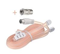 Bingfu FM Antenna 75 Ohm DAB Radio digitale T formazione Cavo Antenna PAL Adattatore F Connettore 2 kit per Home Table Top Stereo Sound Radio Receiver Tuner