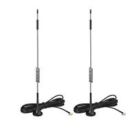 Bingfu LTE Antenna TS9 7dBi MIMO 4G Esterno, Amplificatore di segnale con base magnetica e prolunga 3 Metri Compatibile con Telekom Vodafone O2 Mobile Hotspots Aircards LTE Router