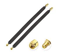 Bingfu Prolunga Antenna WiFi Finestre 30 cm Cavo Coassiale RP-SMA Maschio a Femmina Cavo Piatto LoRa Boccola per Finestra per Antenna WLAN Minatore Helium Lora, 2 Confezioni