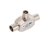 Bingfu Sdoppiatore di segnale per antenna coassiale PAL TV IEC DVB-T a 2 vie da 1 spina PAL a 2 jack PAL adattatore coassiale 5-1000 MHz