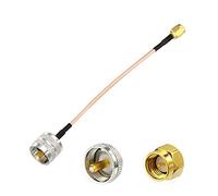 Bingfu SMA Male to UHF PL-259 Male Coaxial Cable 15cm RG316 Antenna Extension Cable Compatible with Wouxun Baofeng Quasheng Linton Walkie Talkie Two Way Radio