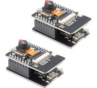 Binghe 2 pezzi ESP CAM Schede di sviluppo, ESP CAM con WLAN/Bluetooth Moduli ESP CAM con OV2640 Fotocamera,Modulo scheda TF, Schede di download, 4M RAM Micro USB Port Compatibile con Arduino