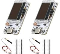 Binghe 2 pezzi V3 LoRa scheda di sviluppo + Antenna Lora 868 MHz, LoRa con Display OLED e antenna 1262 Chip 863 928MHz Interfaccia Tipo-C Compatibile con Arduino/Meshtastic