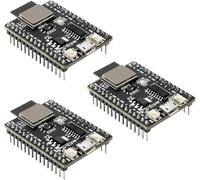 Binghe 3 pezzi ESP-C3 Schede di sviluppo, ESP-C3 ESP-32-C3-DevKitM-1 ESP-32-C3-MINI-1 WiFi+BT Le Module ESP-32-C3FN4 Core 4MB Flash Compatibile con Arduino