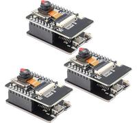 Binghe 3 pezzi ESP CAM Schede di sviluppo, ESP CAM con WLAN/Bluetooth Moduli ESP CAM con OV2640 Fotocamera,Modulo scheda TF, Schede di download, 4M RAM Micro USB Port Compatibile con Arduino