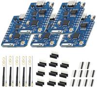 Binghe 5 Pezzi ESP Mini PRO Scheda di sviluppo, ESP NodeMcu Lua wifi Scheda di sviluppo, con CP2104 Chip Basato su ESP Compatibile con Arduino (Scheda di sviluppo + Antenne 32 MBIT = 4 MB)