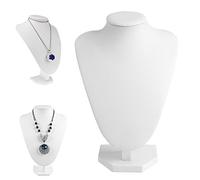 BINGHONG3 - Manichino in finta pelle, per collana e collana, supporto per busto