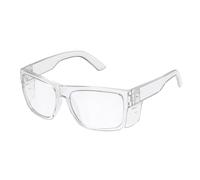 BINGKING Occhiali da sole di sicurezza da uomo, nero opaco, lenti polarizzate per occhiali da sole, conformi agli standard ANSI Z87+, protezione UV, Trasparente fotocromatico (non polarizzato), L =