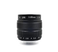 BINGNU Obiettivo zoom, obiettivo varifocale, 50mm C mount F1.4 3.0MP Lens C Mount 2/3 Inch Televisore Obiettivo TV Obiettivo for fotocamera industriale per video industrialeVideo industriale