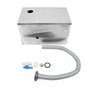 BINGNU Separatore di Grasso Commerciale 400x250x250mm, separatore di Acqua e Olio in Acciaio Inossidabile for acque reflue, Trappola for Grasso Domestica