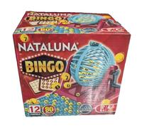 BINGO 12 CARTELLE Tombola 90 numeri Gioco da Tavolo Natale Girevole MINI