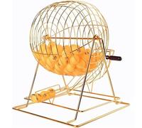 Bingo Cage - Macchina da disegno per lotteria, a manovella, per 100 palline