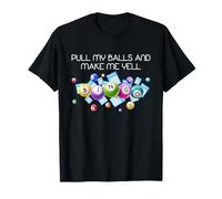 Bingo Caller Funny Bingo Balls Gioco Notte Umorismo Sfacciato Maglietta