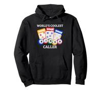 Bingo Caller World's Coolest Bingo Hall Gioco Night Humor Felpa con Cappuccio