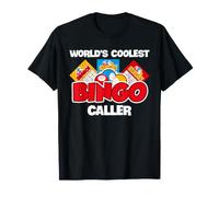 Bingo Caller World's Coolest Bingo Hall Gioco Night Humor Maglietta