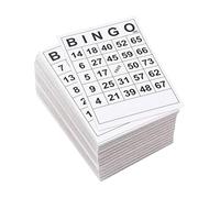 Bingo Cards for Kids, Educational Paper Bingo Game, 60PCS Number Recognition Cards, Fun and Exciting, (15x18cm) for Classroom, Parties, Family Night, School Activities