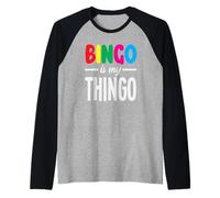 Bingo è Il Mio Design Divertente per Gli Amanti del Bingo Maglia con Maniche Raglan