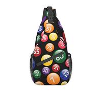 Bingo Game Cross Chest Bag Sling Backpack Fashion Hiking Daypack Unisex Chest Shoulder Bag