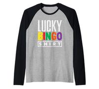 Bingo Lucky Player - Camicia da bingo per appassionati di bingo Maglia con Maniche Raglan