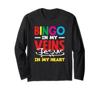 Bingo nelle Vene Gesù nella Mia Vita Cuore Maglia a Manica