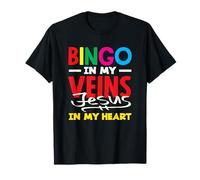 Bingo nelle Vene Gesù nella Mia Vita Cuore Maglietta