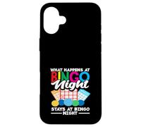 Bingo Night Bingo Player Quello che succede rimane Custodia per iPhone 16 Plus