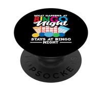 Bingo Night Bingo Player Quello che succede rimane PopSockets PopGrip Adesivo