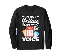Bingo Non sto urlando Questa è la mia voce Maglia a Manica