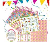 Bingo Play For Children - Set Di Ricordi Di Pasqua E Consiglio Di Famiglia | Attività Di Gruppo Divertente In Casa Per Eventi In Chiesa, Scuola Biblica, Premi In Classe E Regali Di Natale