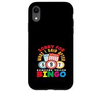 Bingo Player Scusa per quello che ho detto dopo il bingo Custodia per iPhone XR