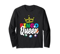Bingo Regina Giocatore Divertente Corona Stile Colorato Maglia a Manica